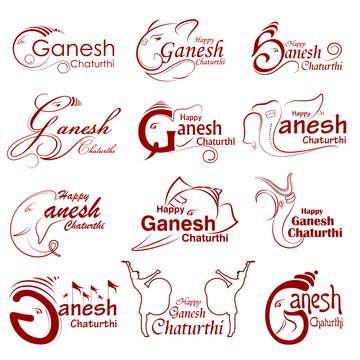 Lord Ganpati on Ganesh Chaturthi background