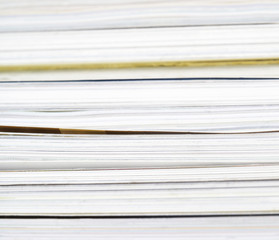 Stack of magazines