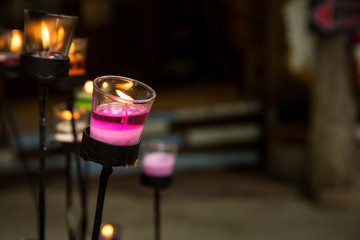 Colorful candle design