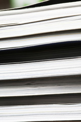 Stack of magazines