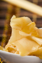 slices of pickled ginger