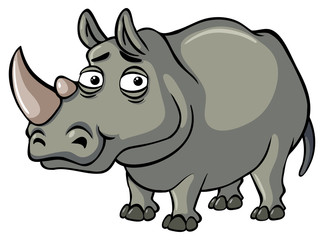 Rhino with sad eyes