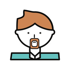 Man cartoon profile