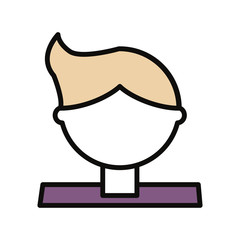 Fototapeta premium Man cartoon profile