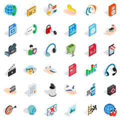 Web site icons set, isometric style