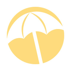 cute umbrella isolated icon vector illustration design