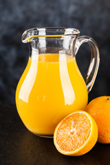Jar of orange juice