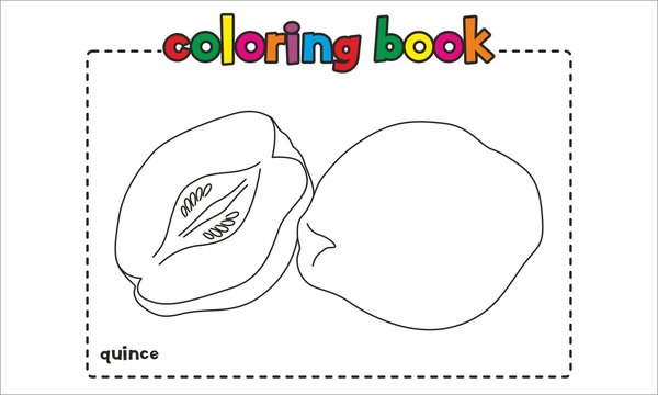 Quince Coloring Book