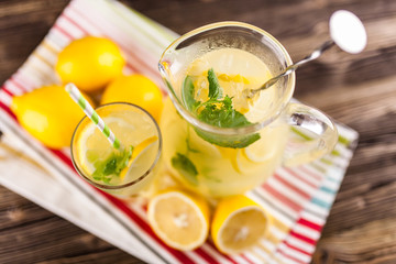 Jar of lemonade