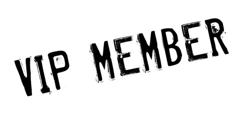 Vip Member rubber stamp. Grunge design with dust scratches. Effects can be easily removed for a clean, crisp look. Color is easily changed.