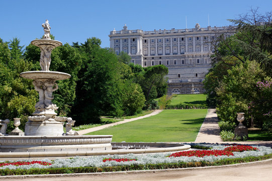 jardin du palais royal, madrid