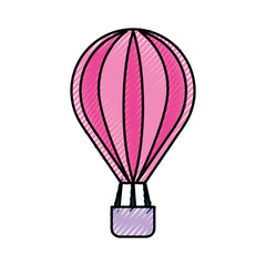 balloon air hot icon vector illustration design