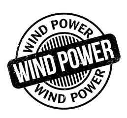 Wind Power rubber stamp. Grunge design with dust scratches. Effects can be easily removed for a clean, crisp look. Color is easily changed.