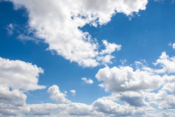 Blue sky background with white clouds