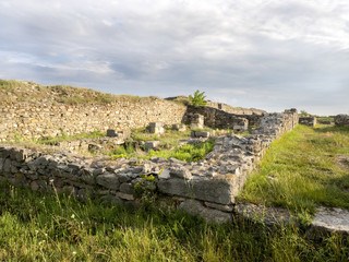 Fototapeta na wymiar The Histria fortress is an important archaeological site, Romania