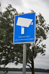 Danish sign - video surveillance - 167251443