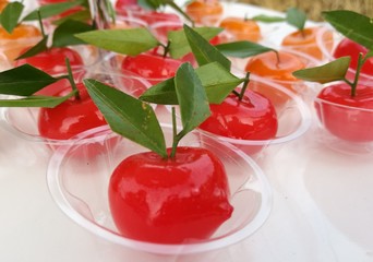 Deletable imitation fruits