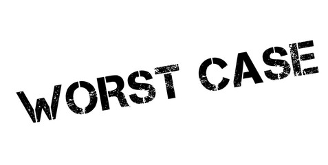 Worst Case rubber stamp. Grunge design with dust scratches. Effects can be easily removed for a clean, crisp look. Color is easily changed.