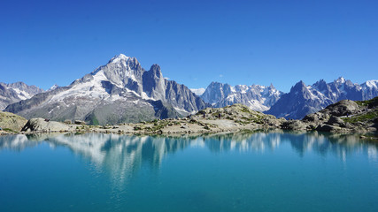 Obraz premium widok mont blanc