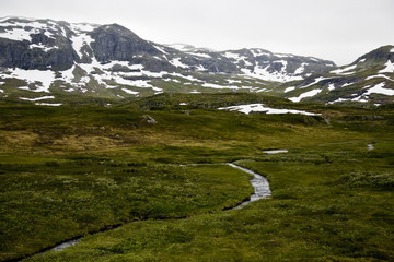 Mountain landscape in Norway - 167253043