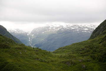 Mountain landscape in Norway - 167253072