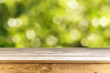 Wooden table background