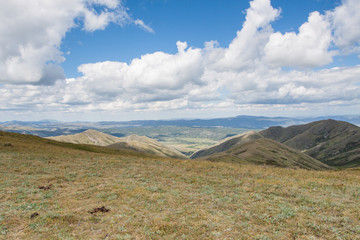 Landscape with beautiful clouds and mountain views.