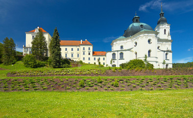 Church in town of Krtiny, Czech Republic