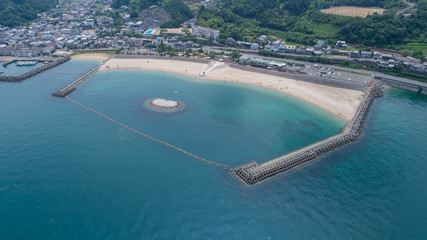ふたみシーサイド公園（愛媛県伊予市双海町）　空撮