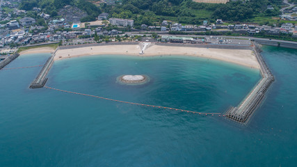 ふたみシーサイド公園（愛媛県伊予市双海町）　空撮