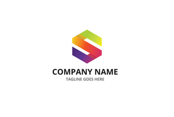 Colorful S Letter Logo Template
