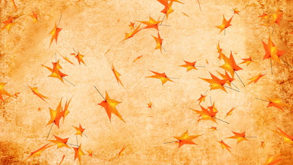 Autumn leaves, happy thanksgiving greeting fall