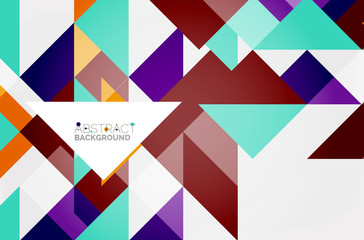 Triangle pattern design background