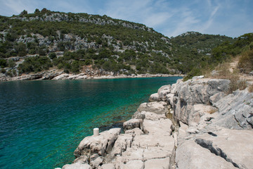 Einsame Bucht in Kroatien