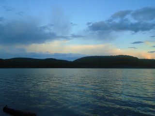 National Park Canada sunset lake