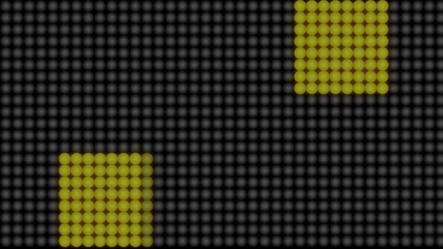 Flashing lights on a background. Technology backdrop. 3d rendering
