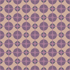 Vintage textile, Seamless colorful patterned retro style