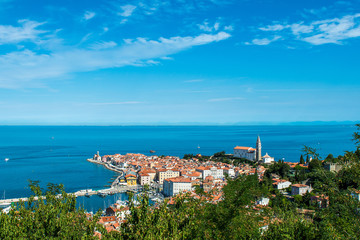 Fototapeta premium Pretty Pirano (Piran) town in Slovenia