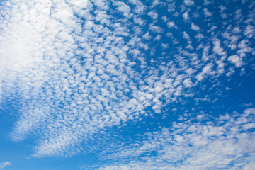 Fototapeta na wymiar Blue sky with clouds at sunny day
