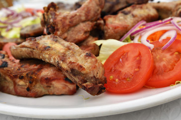 Grilled pork ribs, Portugal