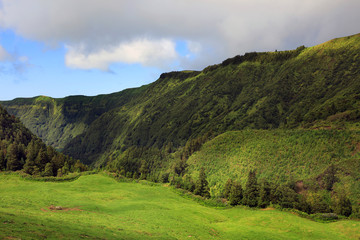 Fototapeta na wymiar Sete Cidades landscape, Sao Miguel Island, Azores, Europe