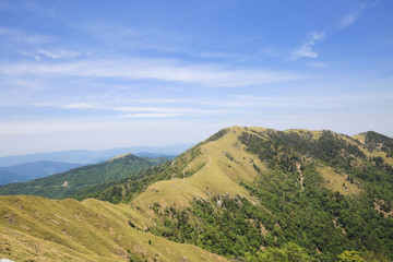Naklejka premium 徳島県 剣山山頂