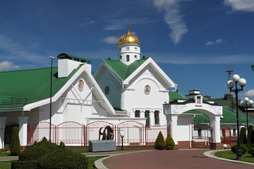 Theological and Educational Center of the Belarusian Orthodox Church in Minsk, Belarus. Near of the Holy Spirit Cathedral church.