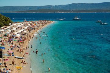 The golden horn on the island of Brac in Croatia