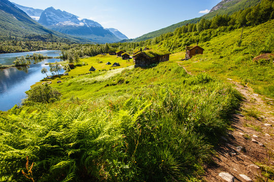 Innerdalen valley beautiful hiking destination, Norway
