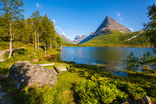Innerdalen valley beautiful hiking destination, Norway