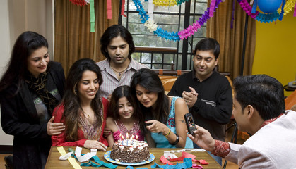 Celebrating a birthday 