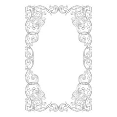 Vintage baroque ornament vector