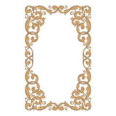 Vintage baroque ornament vector
