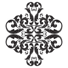 Vintage baroque ornament vector